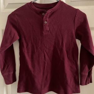 The Children's Place Maroon Long Sleeve Henley